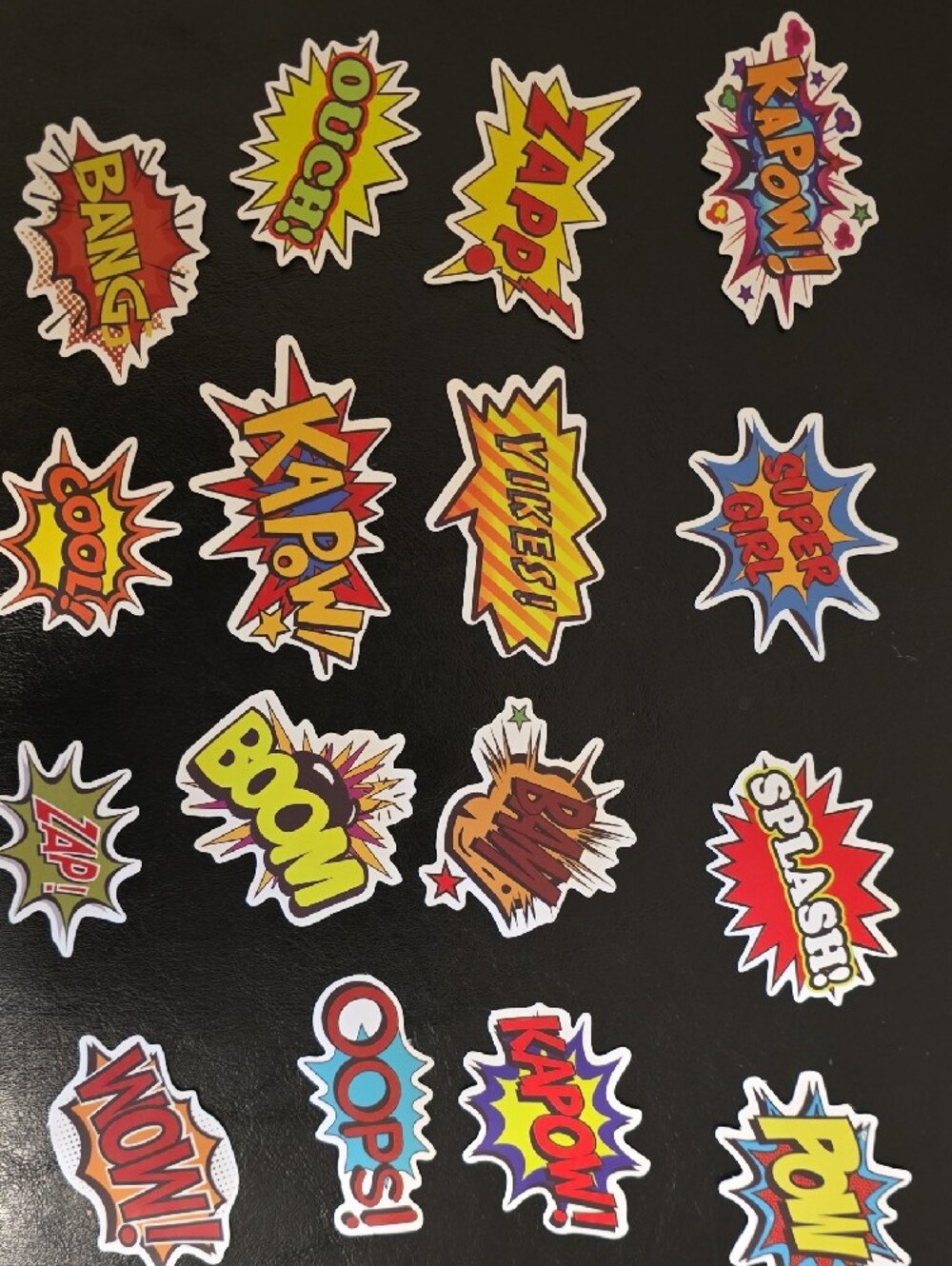 Comic Book Sound Effect Sticker Set - Multicolor - Picture 2 of 2